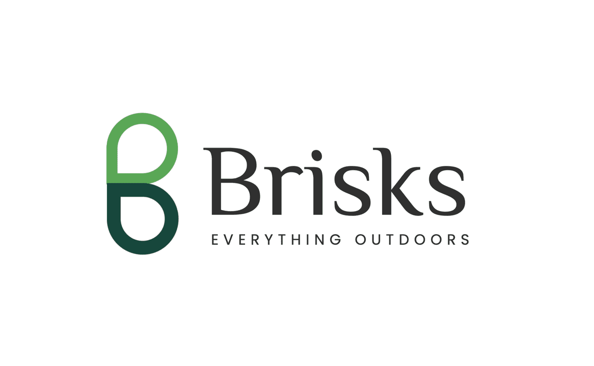 Brisks rebrand - modern identity system with BIG IDEA-led B device
