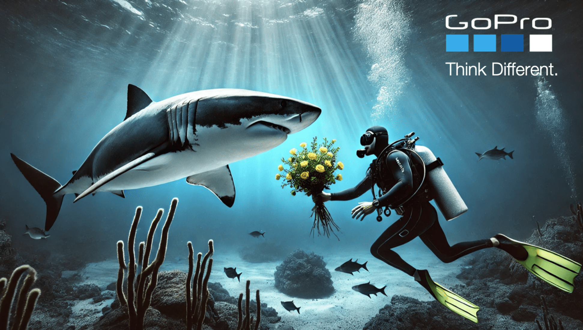 GoPro Think Different concept using Apple tagline