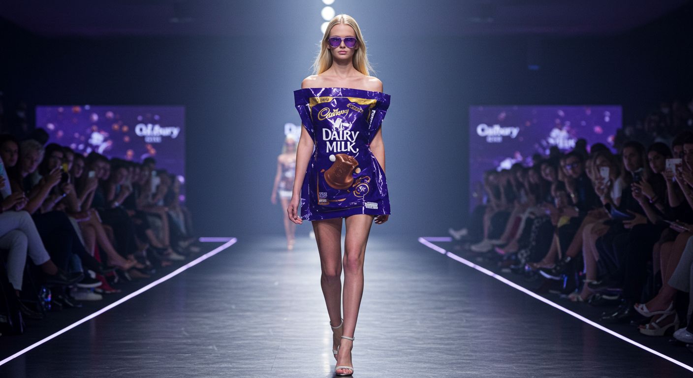 Dairy Milk couture fashion concept