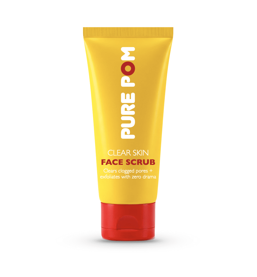Pure Pom face wash packaging