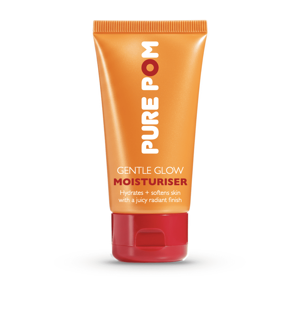 Pure Pom moisturiser packaging - orange