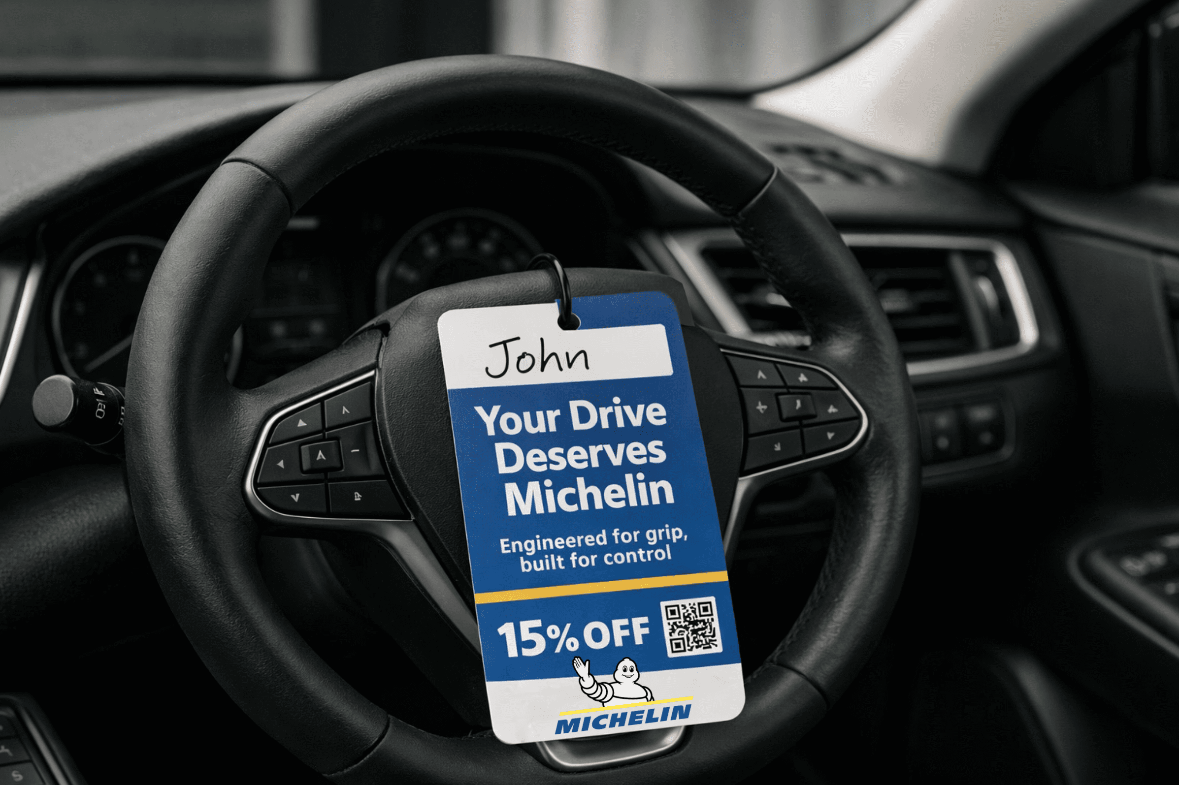 Michelin hanging tag idea