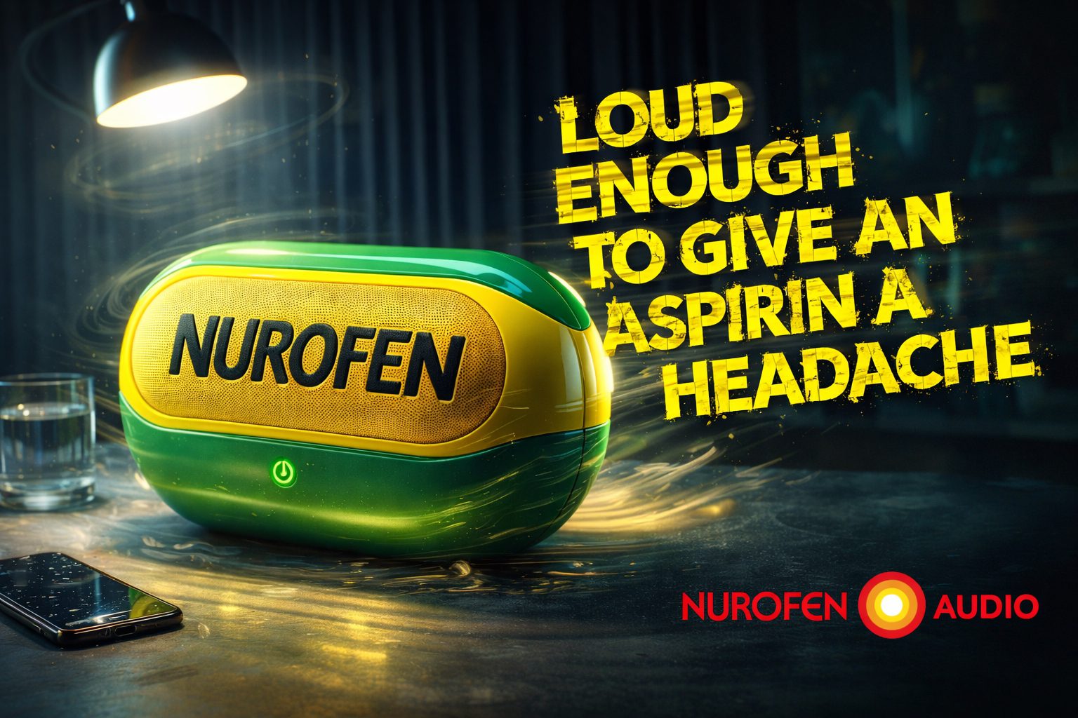 Nurofen Audio speaker parody