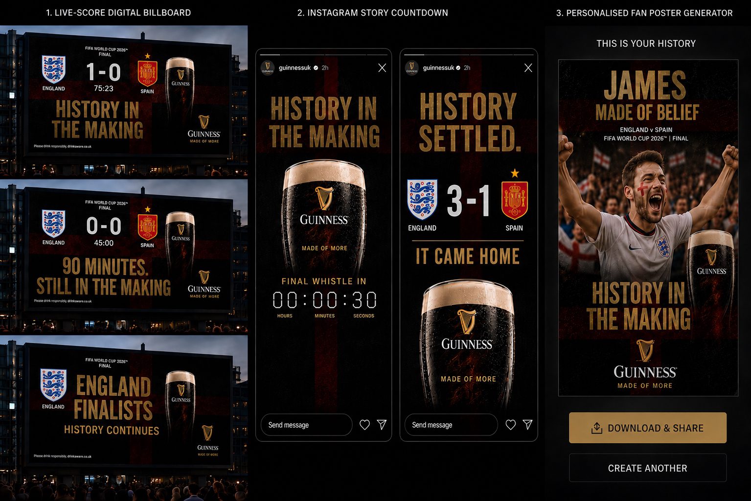 History in the Making speculative Guinness digital advertisement